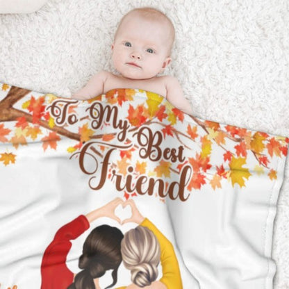 To My Best Friend - I Promise You Won't Have To Face Them Alone - Personalized Blanket - Lovscape