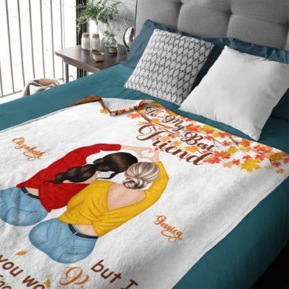 To My Best Friend - I Promise You Won't Have To Face Them Alone - Personalized Blanket - Lovscape