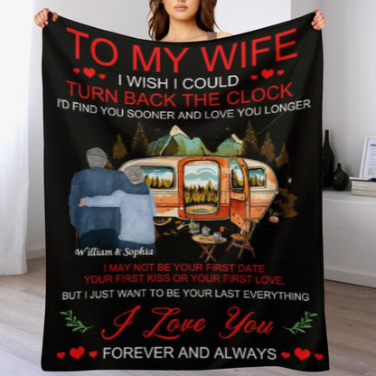 To My Wife - Forever And Always - Custom Blanket 🔥HOT DEAL - 40% OFF🔥 - Lovscape