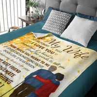 To My Wife Never Forget That I Love You - Gift For Couples, Personalized Blanket - Lovscape