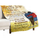 To My Wife Never Forget That I Love You - Gift For Couples, Personalized Blanket - Lovscape