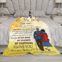 To My Wife Never Forget That I Love You - Gift For Couples, Personalized Blanket - Lovscape