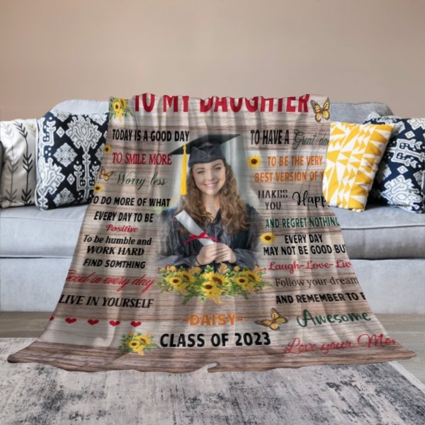 Today Is A Good Day Graduation Custom Blanket - Graduation Gift - Lovscape