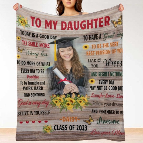 Today Is A Good Day Graduation Custom Blanket - Graduation Gift - Lovscape