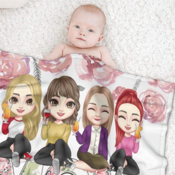 We Hope Every Time You Snuggle This Blanket - Family Personalized Custom Blanket - Birthday Gift For Mom - Lovscape