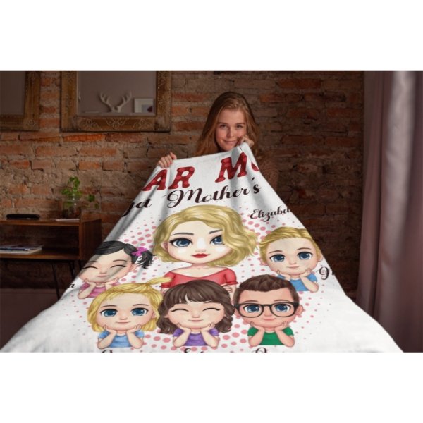 We Love You Everyday - Family Personalized Custom Blanket - Mother's Day Gift For Mom - Lovscape