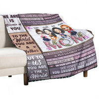 We Love You For All The Times - Family Personalized Custom Blanket - Birthday Gift For Mom From Daughter - Lovscape