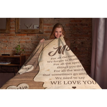 We Need To Say We Love You - Gift For Mom, Grandma - Personalized Blanket - Lovscape