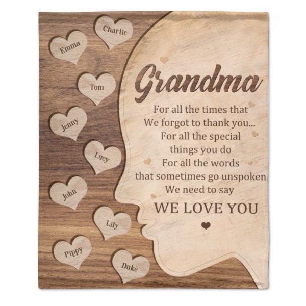 We Need To Say We Love You - Gift For Mom, Grandma - Personalized Blanket - Lovscape