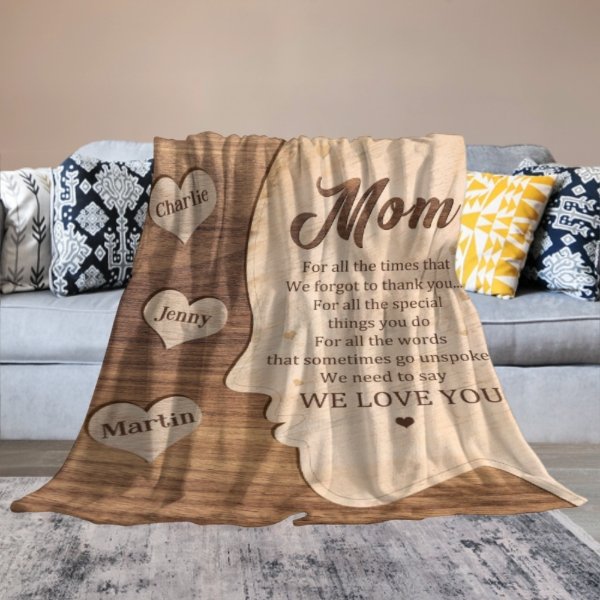 We Need To Say We Love You - Gift For Mom, Grandma - Personalized Blanket - Lovscape