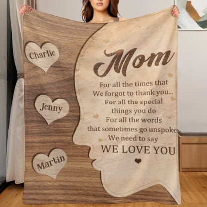 We Need To Say We Love You - Gift For Mom, Grandma - Personalized Blanket - Lovscape