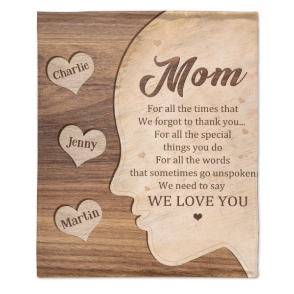 We Need To Say We Love You - Gift For Mom, Grandma - Personalized Blanket - Lovscape