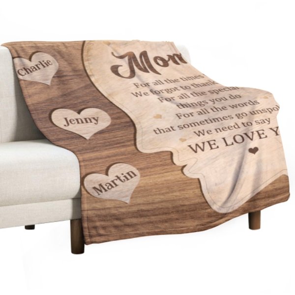 We Need To Say We Love You - Gift For Mom, Grandma - Personalized Blanket - Lovscape