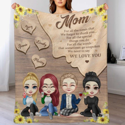 We Need To Say We Love You - Gift For Mom - Personalized Blanket - Lovscape