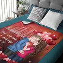You Will Forever Be My Always - Couple Personalized Custom Blanket - Gift For Husband Wife, Anniversary - Lovscape