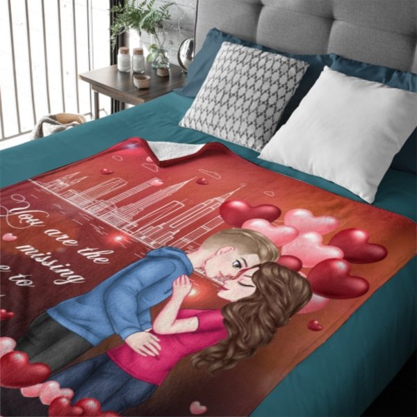 You Will Forever Be My Always - Couple Personalized Custom Blanket - Gift For Husband Wife, Anniversary - Lovscape