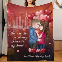 You Will Forever Be My Always - Couple Personalized Custom Blanket - Gift For Husband Wife, Anniversary - Lovscape