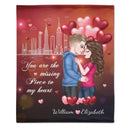 You Will Forever Be My Always - Couple Personalized Custom Blanket - Gift For Husband Wife, Anniversary - Lovscape